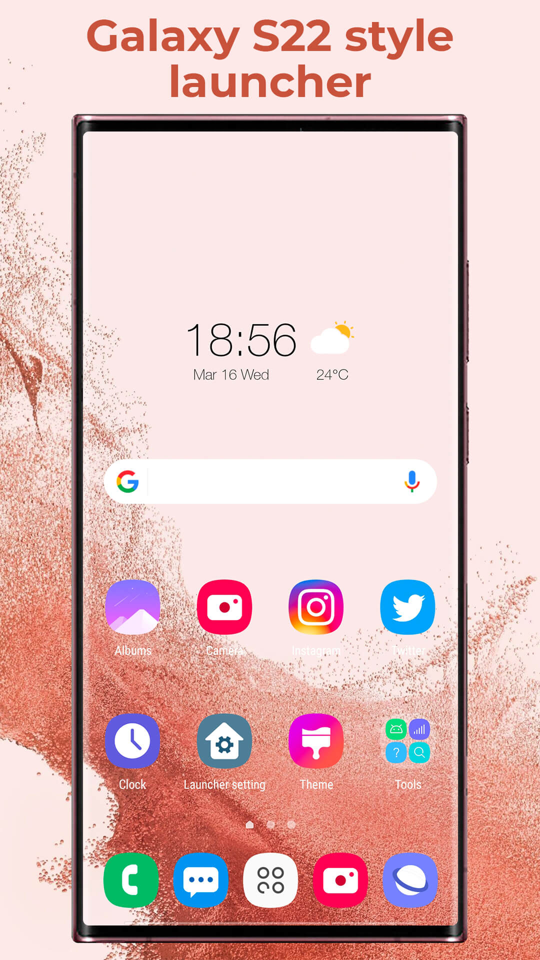 اسکرین شات 1 برنامه Super S22 Launcher, Galaxy S22