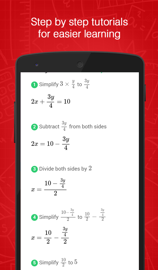اسکرین شات 2 برنامه AutoMath Photo Calculator