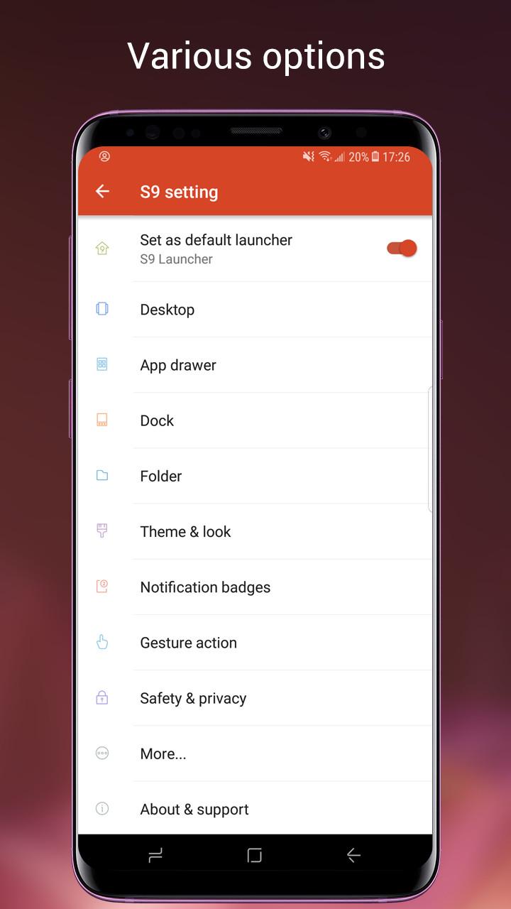 اسکرین شات 6 برنامه Super S9 Launcher for Galaxy S
