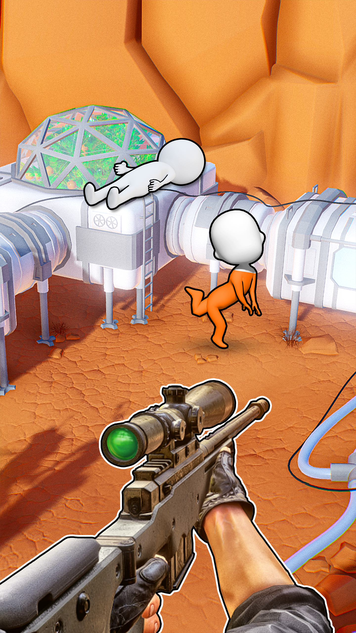اسکرین شات 3 بازی Silent Stickman Clash