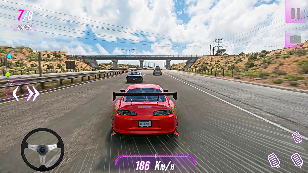 اسکرین شات 4 بازی Drift Racing: Real Car Game 3d