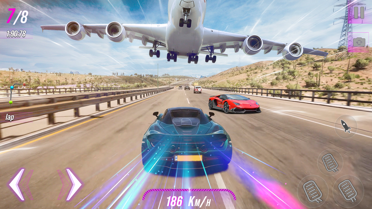اسکرین شات 3 بازی Real Sports Racing: Car Games