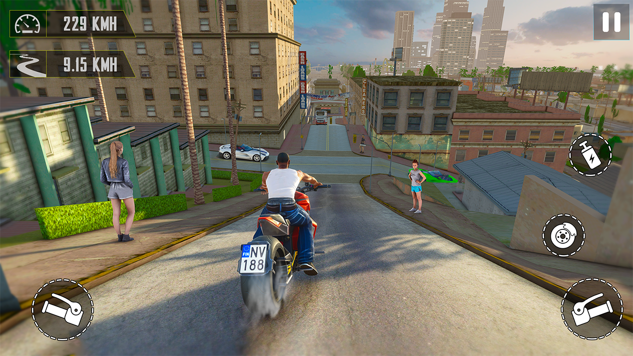 اسکرین شات 1 بازی GT Motorbike Games Racing 3D