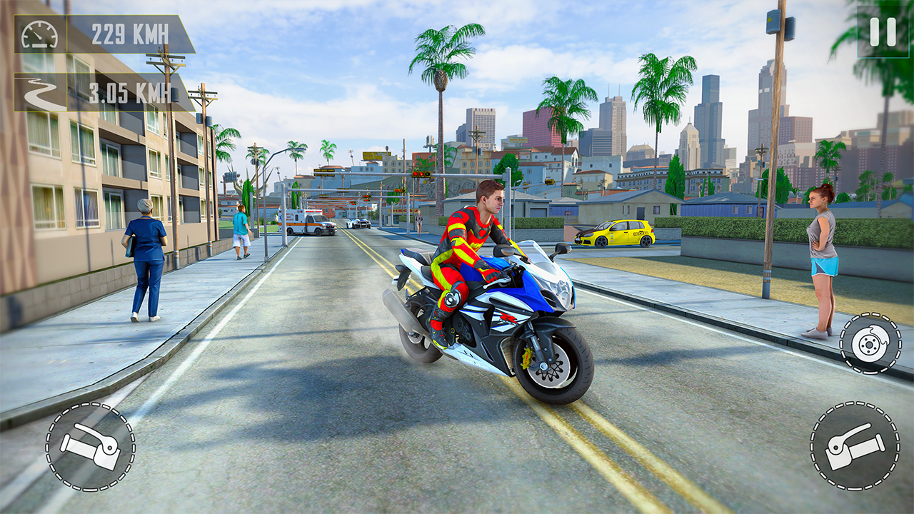 اسکرین شات 2 بازی GT Motorbike Games Racing 3D