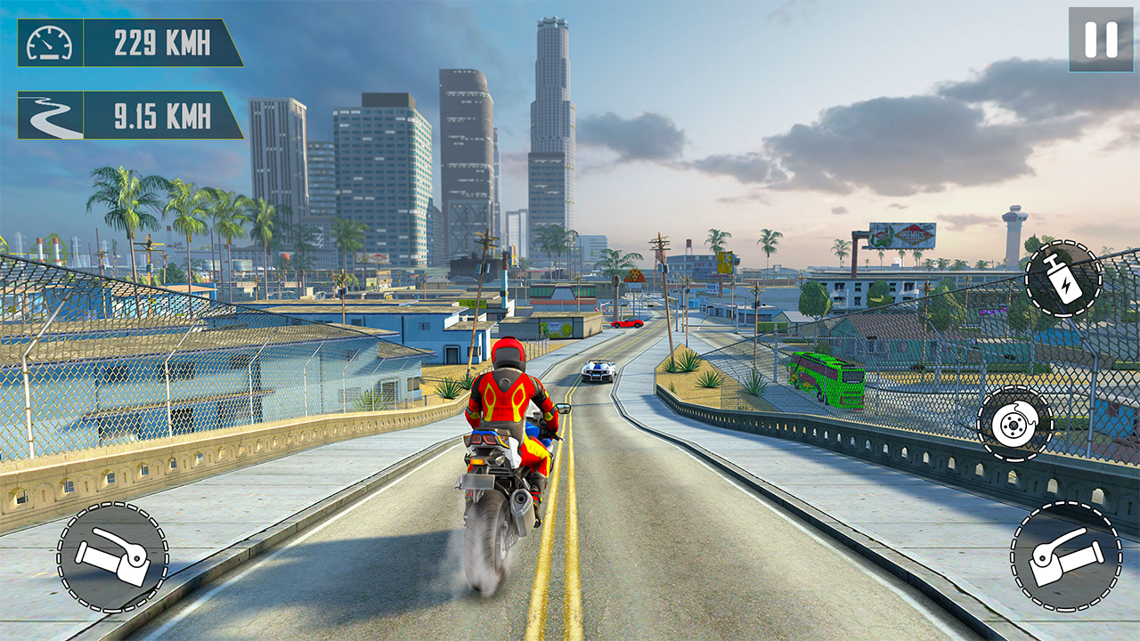 اسکرین شات 4 بازی GT Motorbike Games Racing 3D