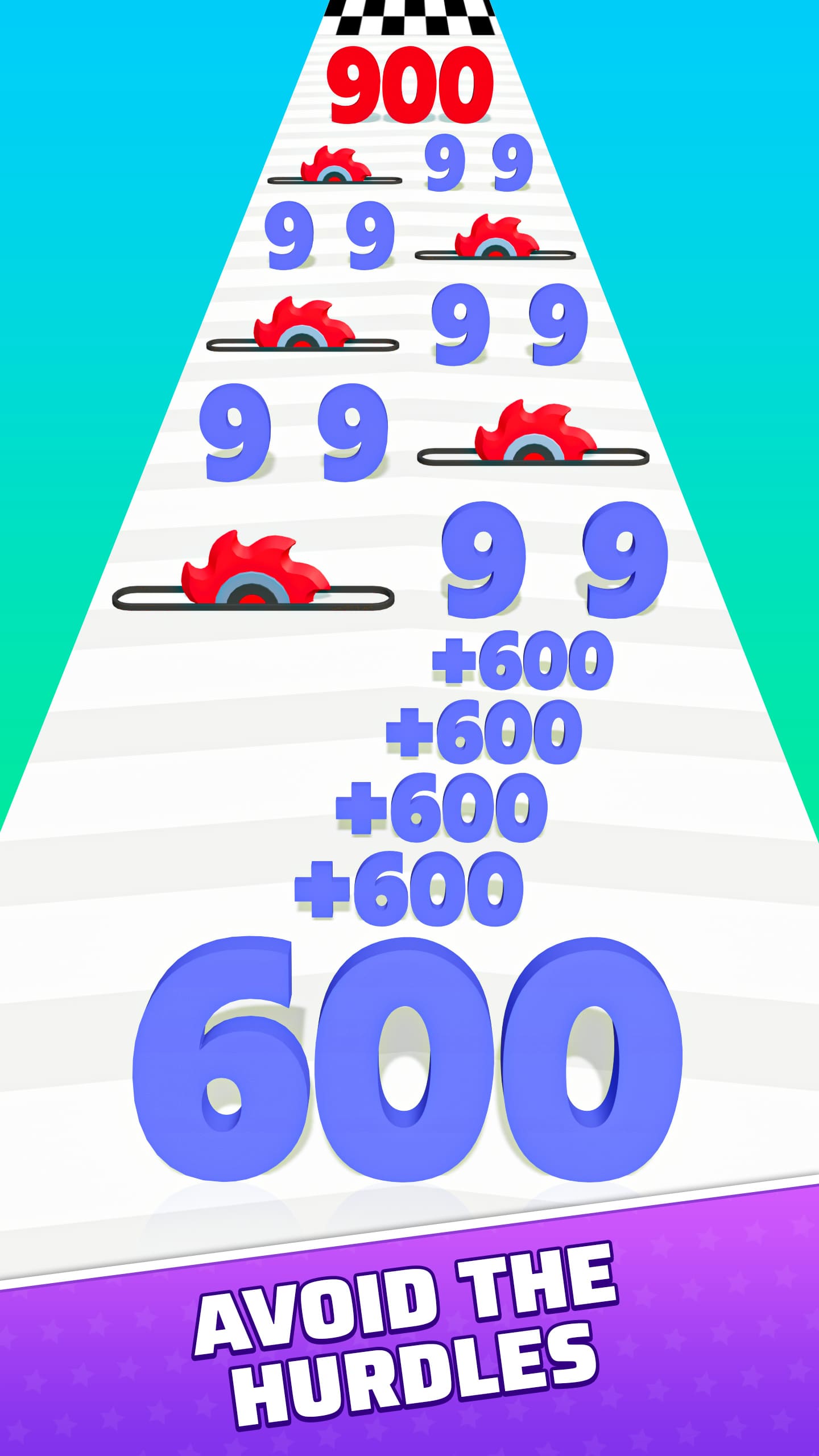 اسکرین شات 3 بازی Number Run Race: Add & Grow