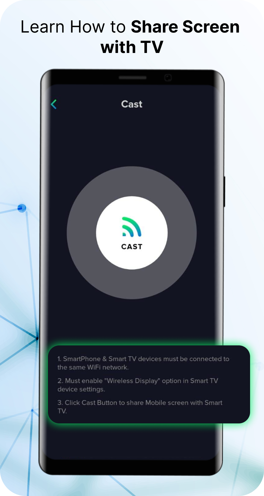 اسکرین شات 5 برنامه Screen Sharing with Smart TV
