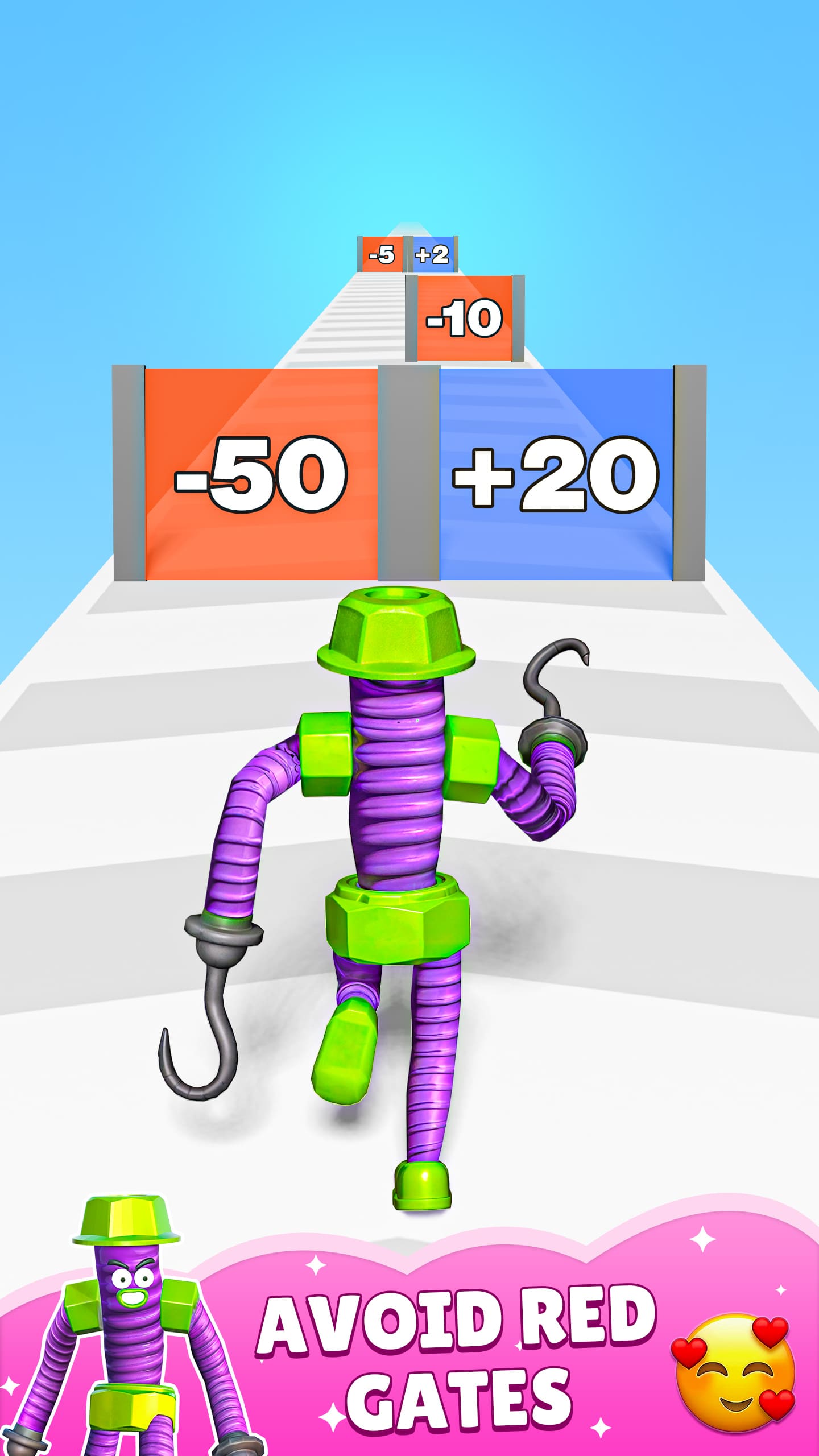 اسکرین شات 1 بازی Screw Man Run & Merge Master