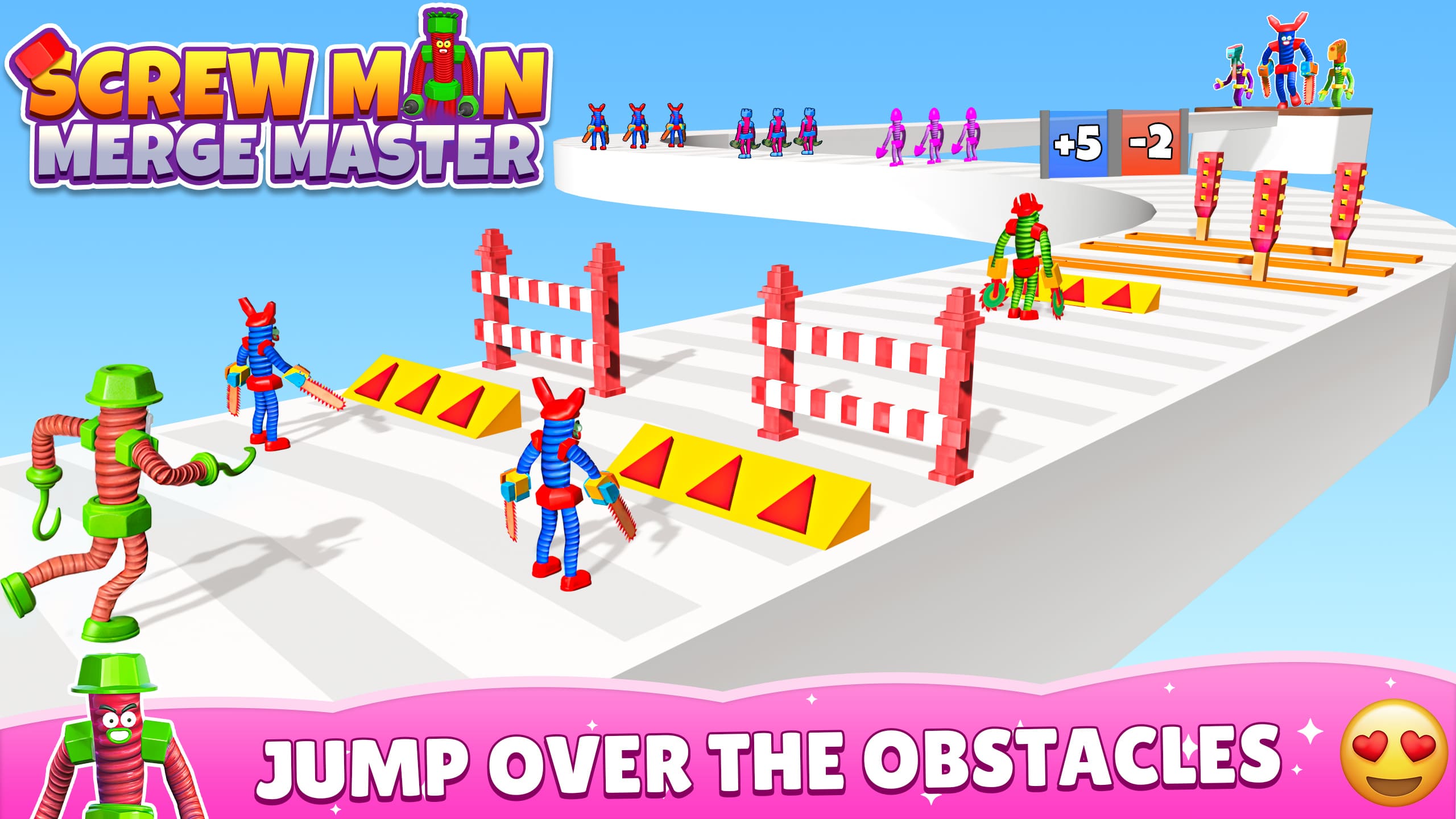 اسکرین شات 7 بازی Screw Man Run & Merge Master