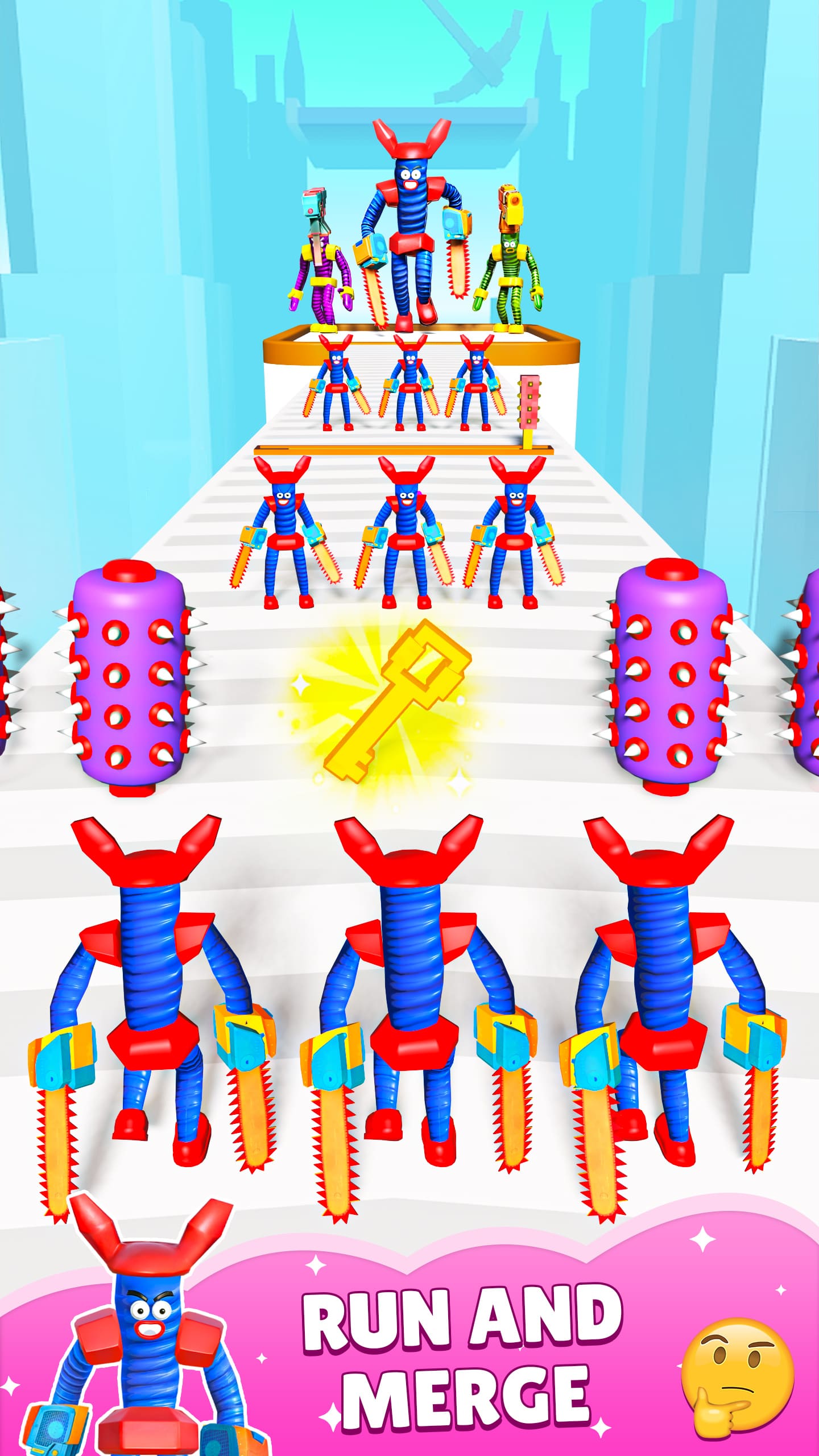 اسکرین شات 2 بازی Screw Man Run & Merge Master
