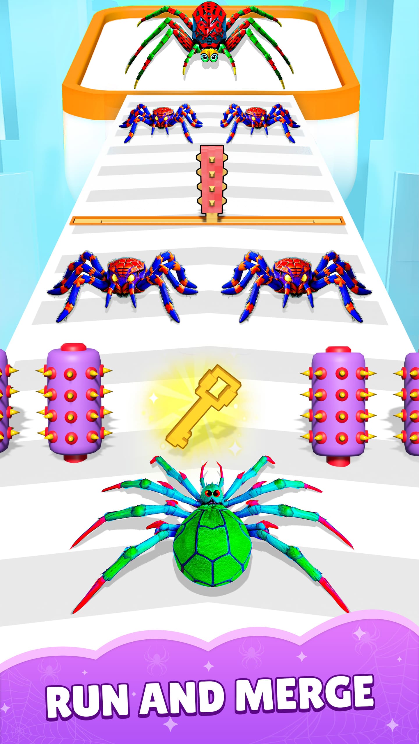 اسکرین شات 2 بازی Spider Run & Merge Master Game