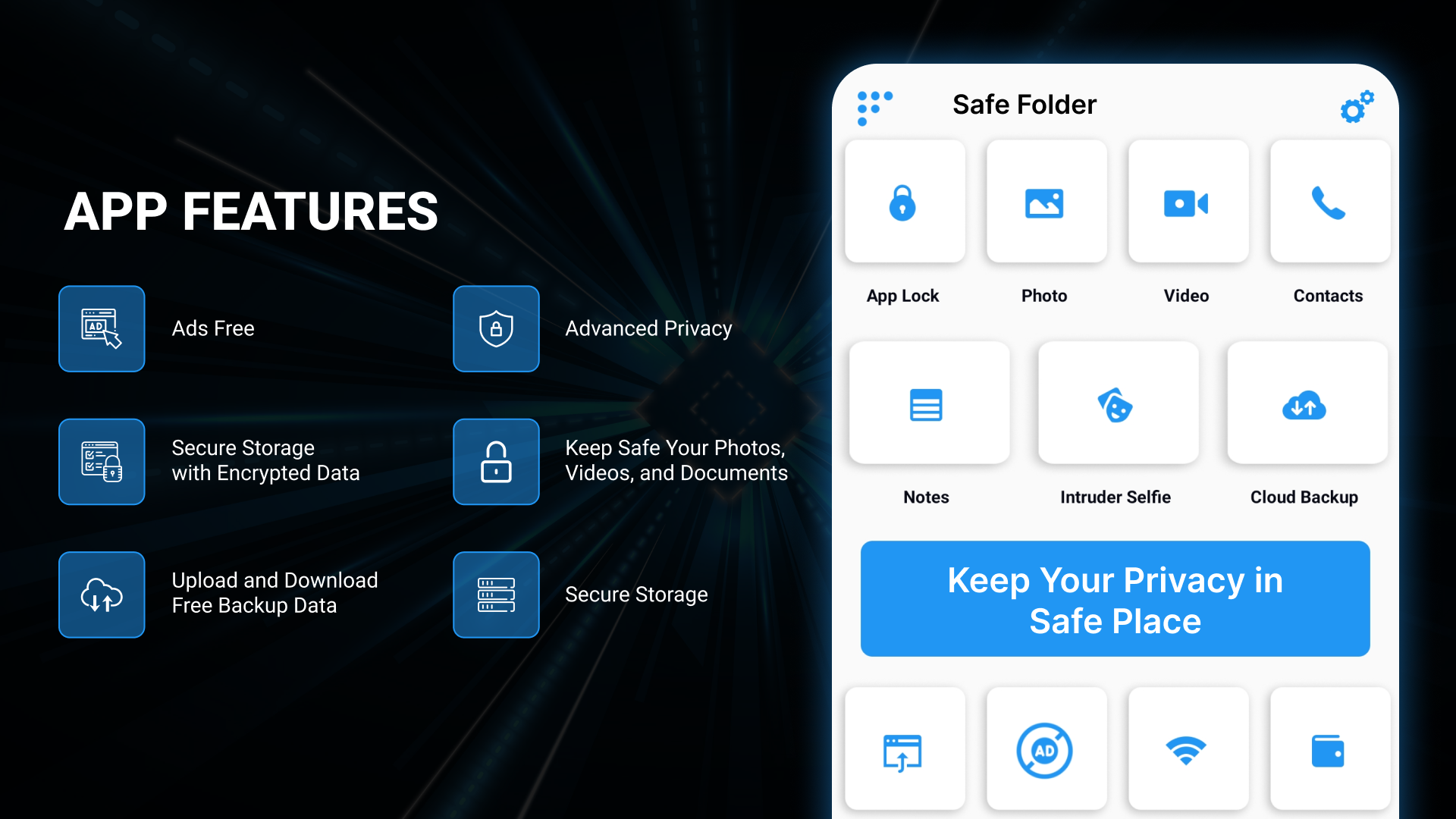 اسکرین شات 1 برنامه Safe Folder: Secure Folder