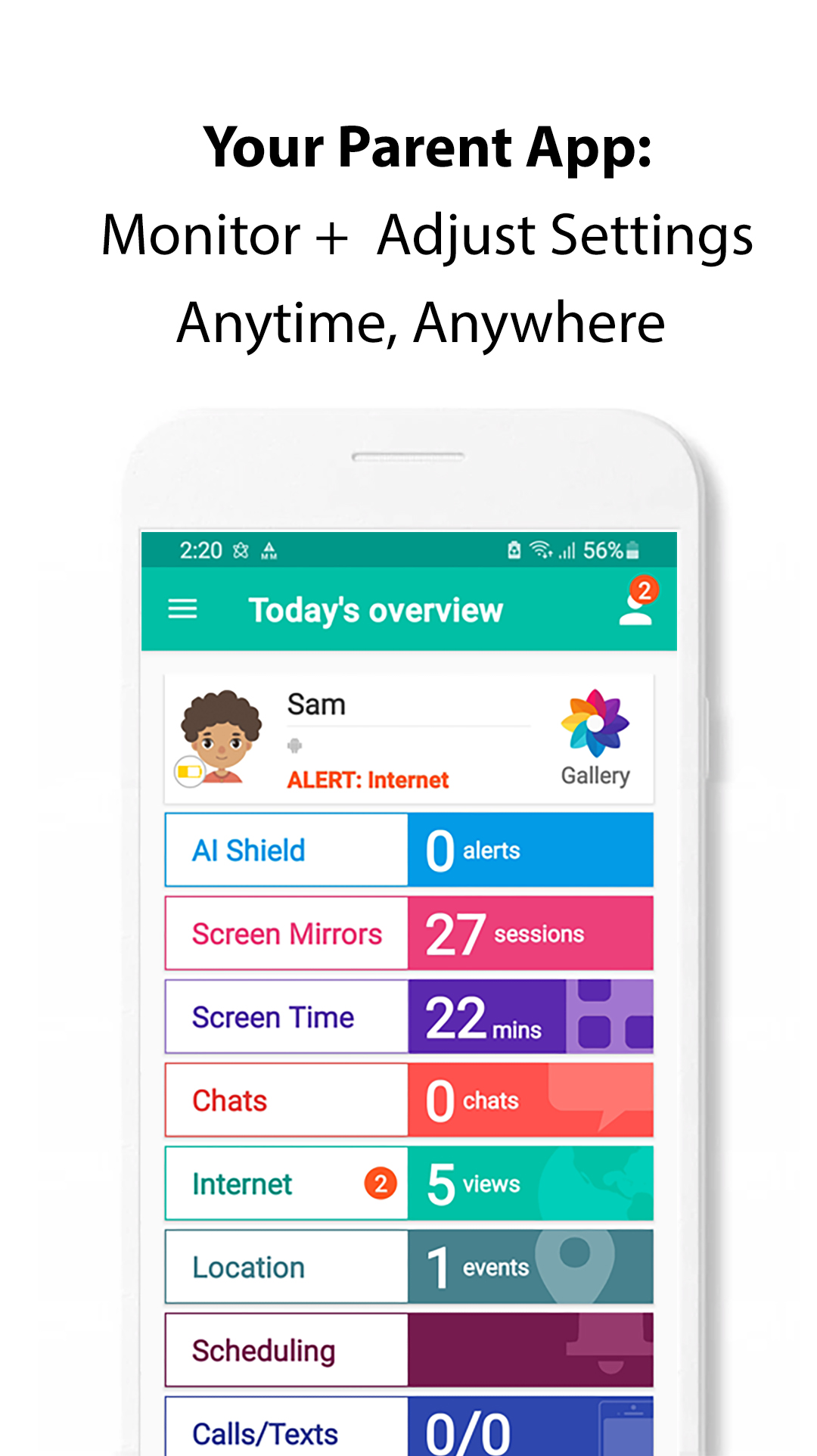 اسکرین شات 1 برنامه Safe Lagoon Parental Control