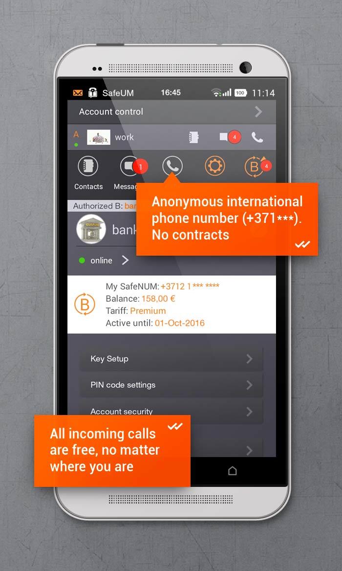 اسکرین شات 4 برنامه Secure messenger SafeUM