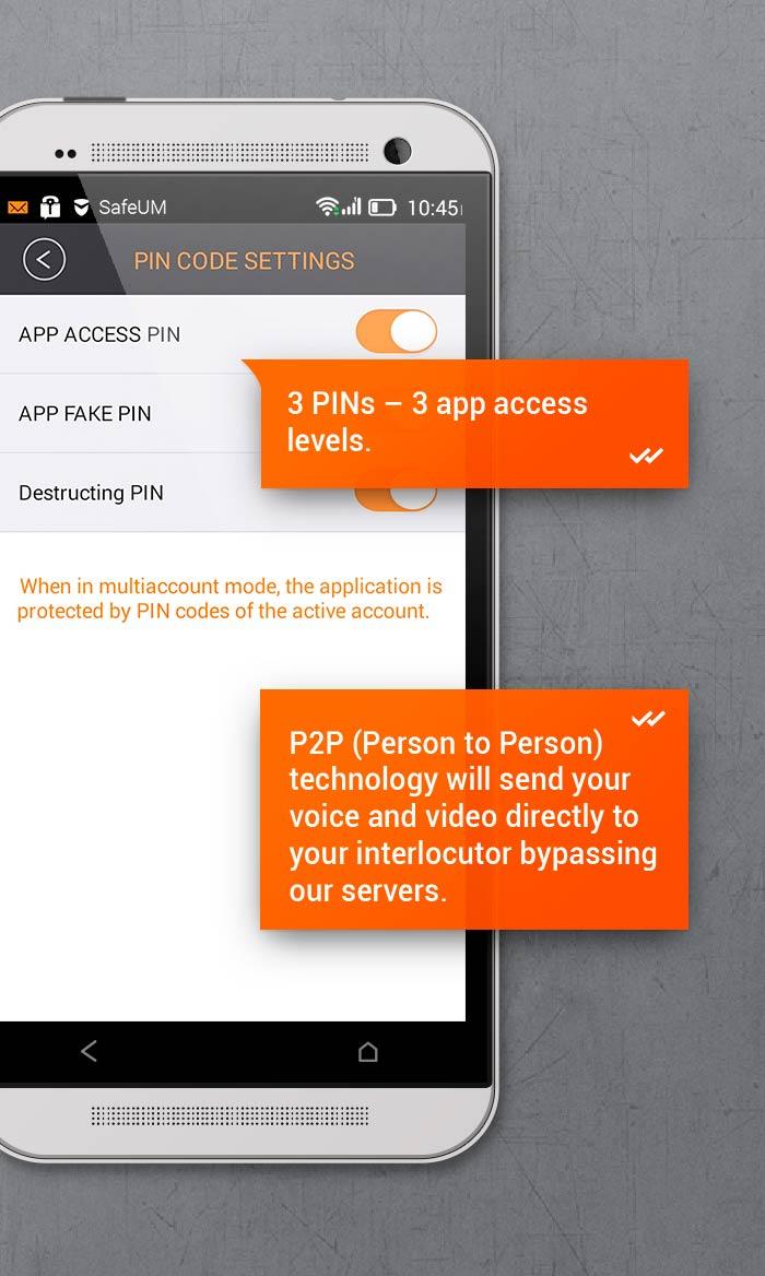 اسکرین شات 5 برنامه Secure messenger SafeUM