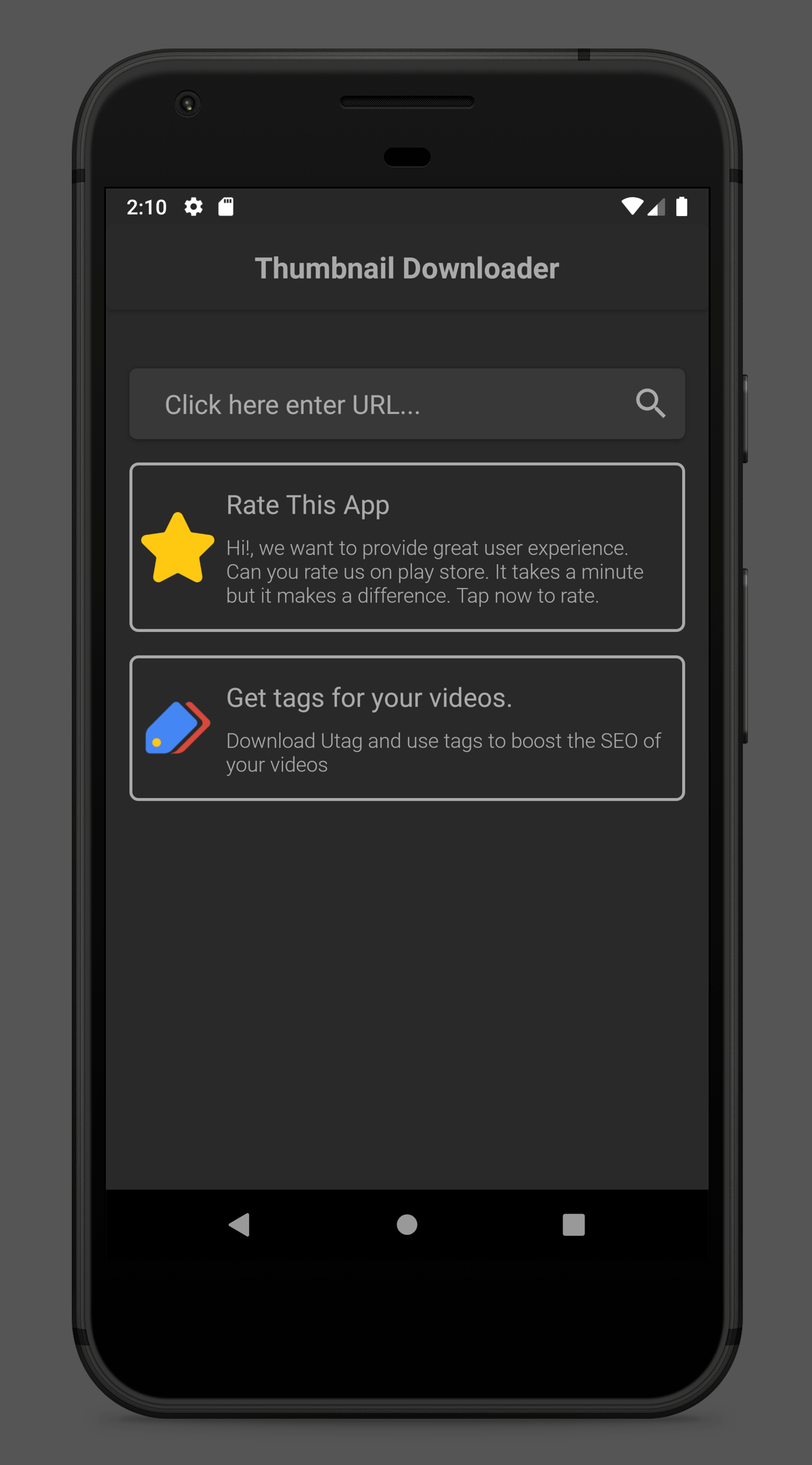 اسکرین شات 1 برنامه Thumbnail Downloader for Video