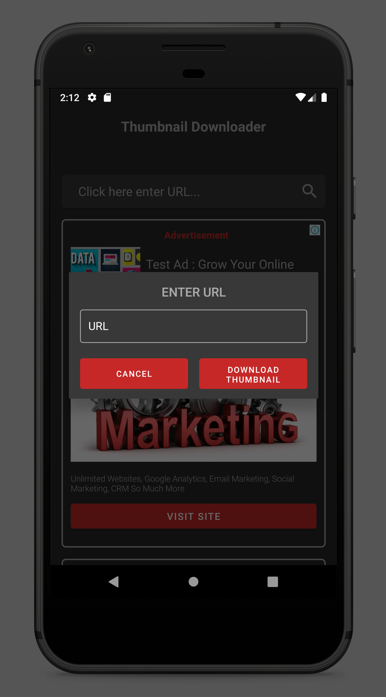 اسکرین شات 2 برنامه Thumbnail Downloader for Video