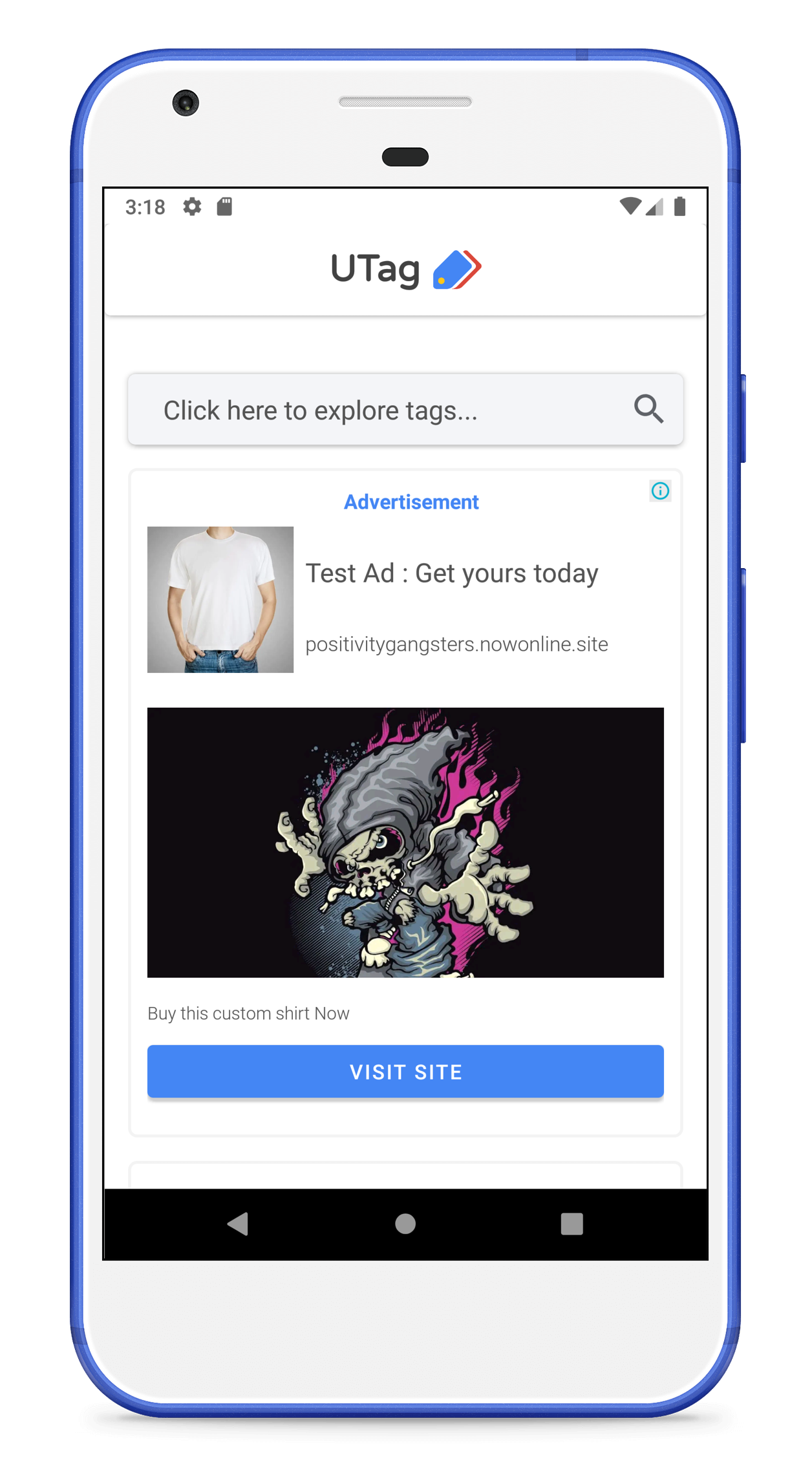 اسکرین شات 1 برنامه UTag - Find tags for video SEO