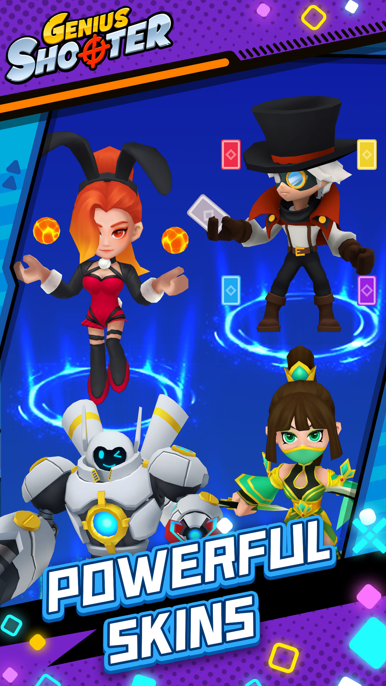 اسکرین شات 2 بازی Genius Shooter: Monster Killer