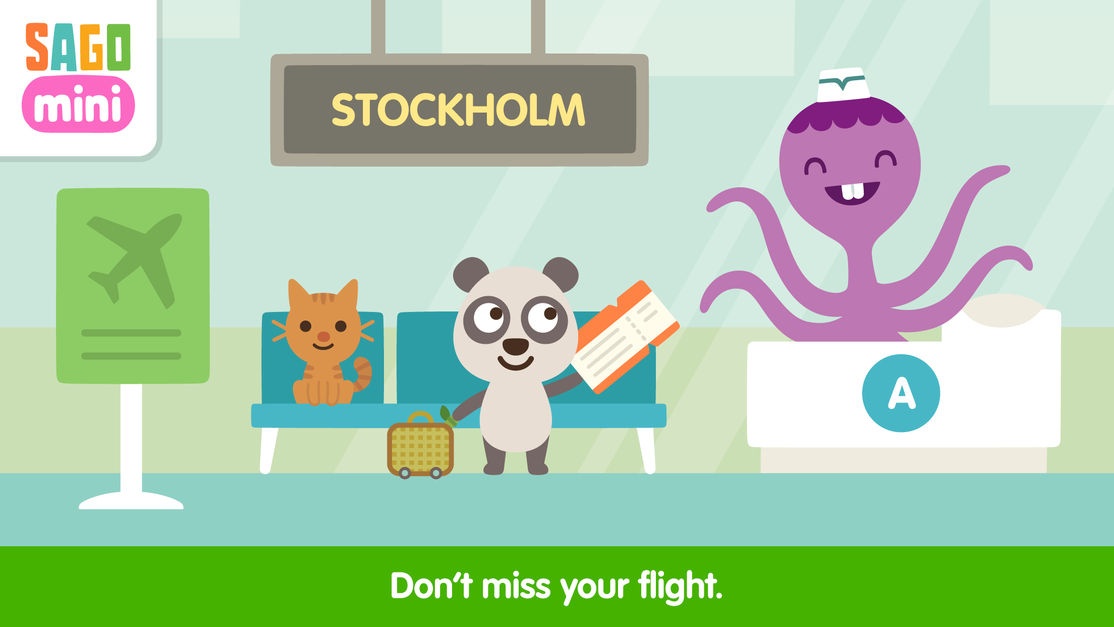 اسکرین شات 6 برنامه Sago Mini Airport Playset