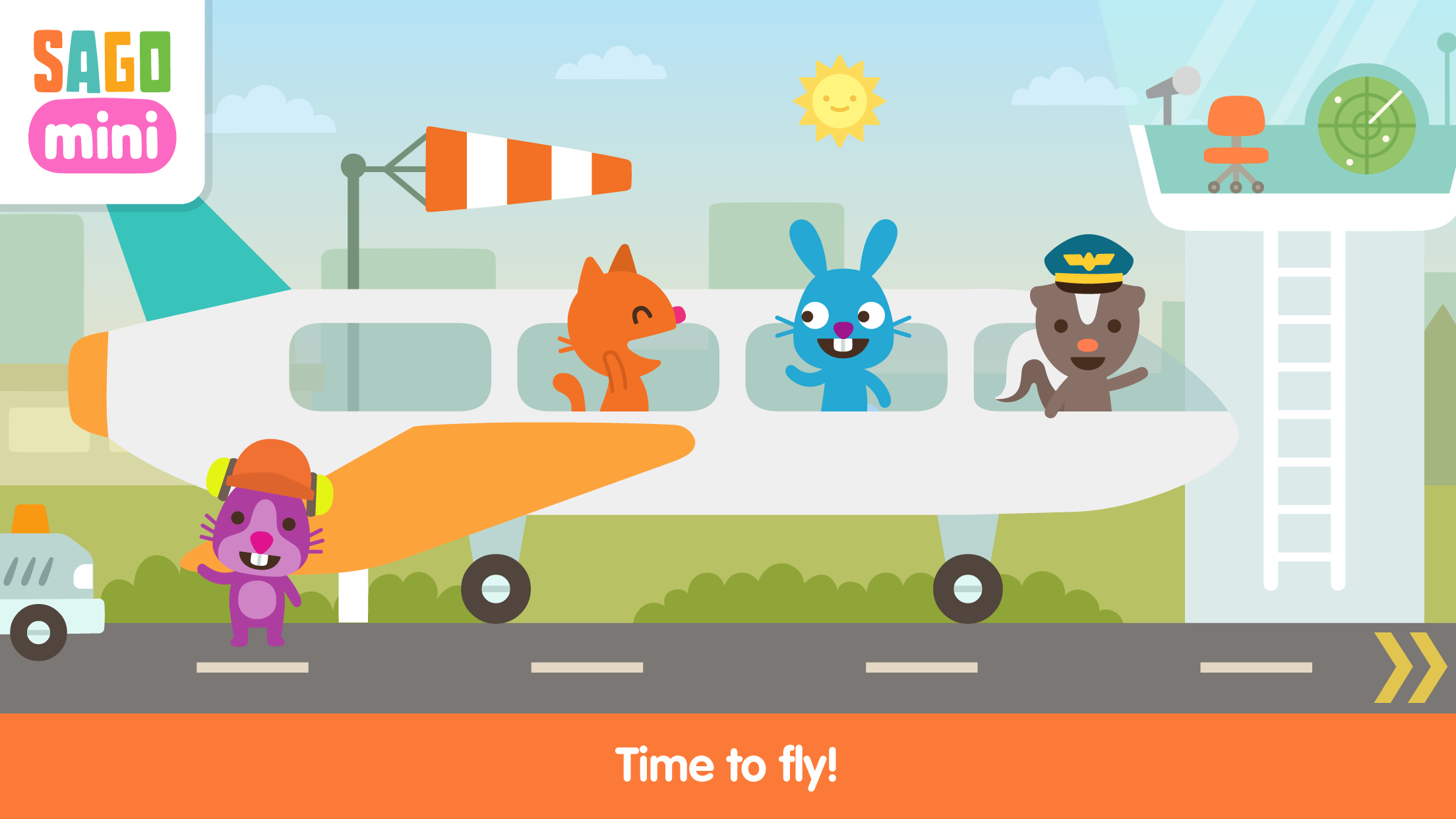 اسکرین شات 7 برنامه Sago Mini Airport Playset