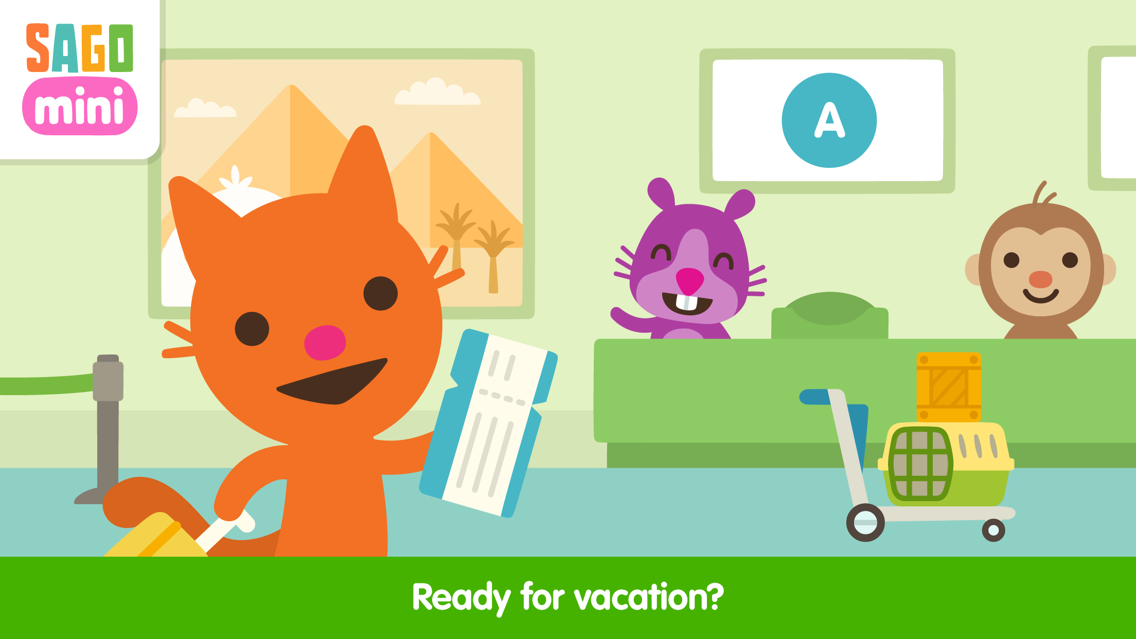 اسکرین شات 2 برنامه Sago Mini Airport Playset