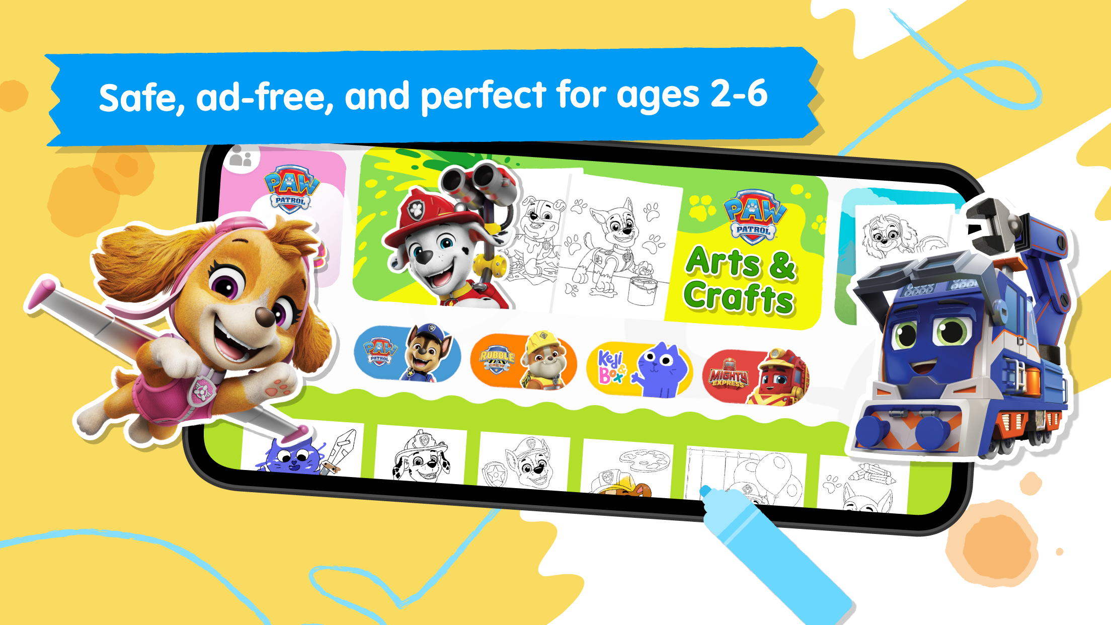 اسکرین شات 6 بازی Crayon Club: Color PAW Patrol