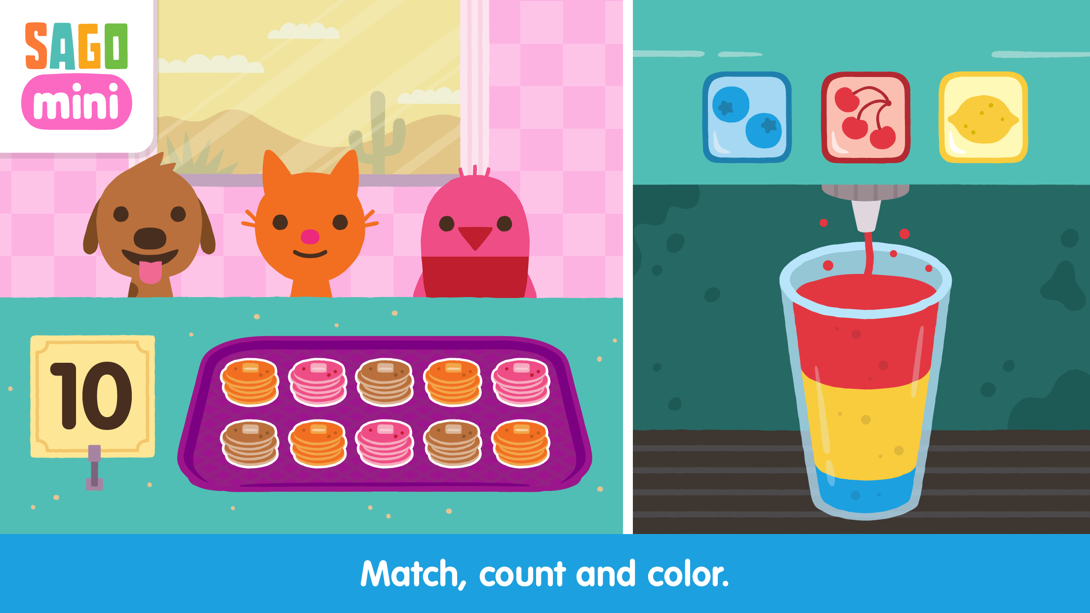 اسکرین شات 2 برنامه Sago Mini Pet Cafe Surprise