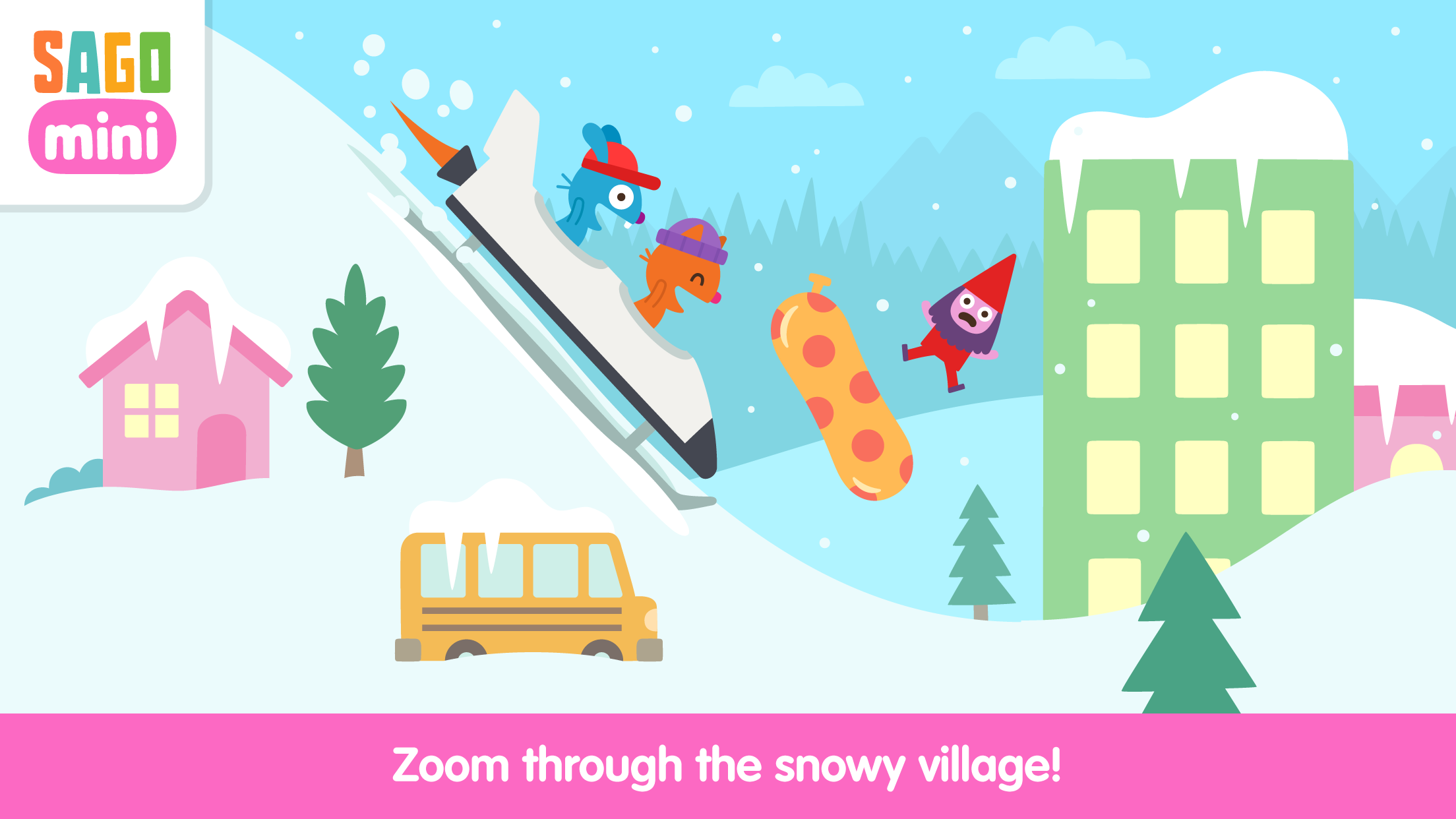 اسکرین شات 3 برنامه Sago Mini Snow Day Surprise