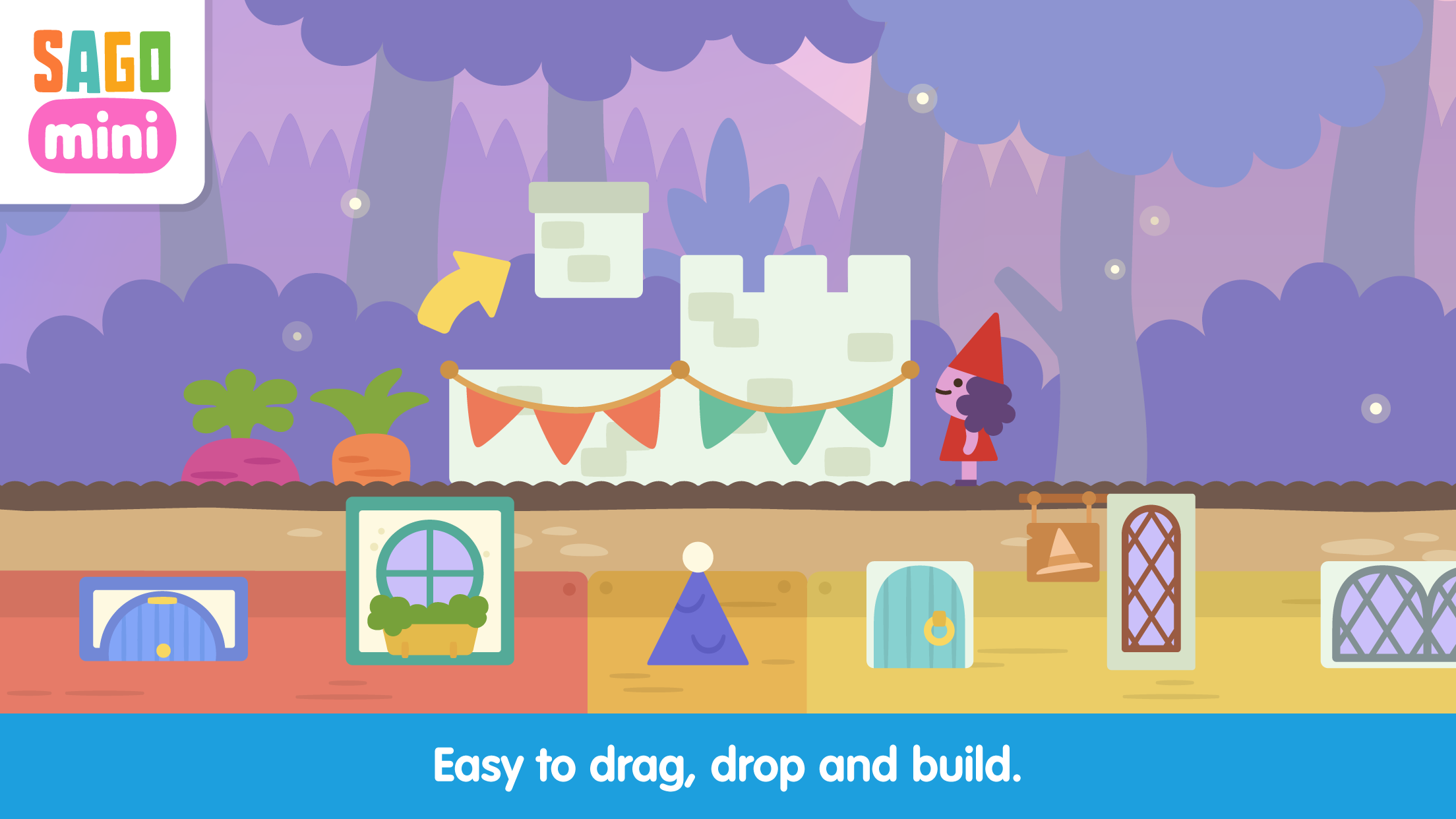 اسکرین شات 3 بازی Sago Mini Village Blocks