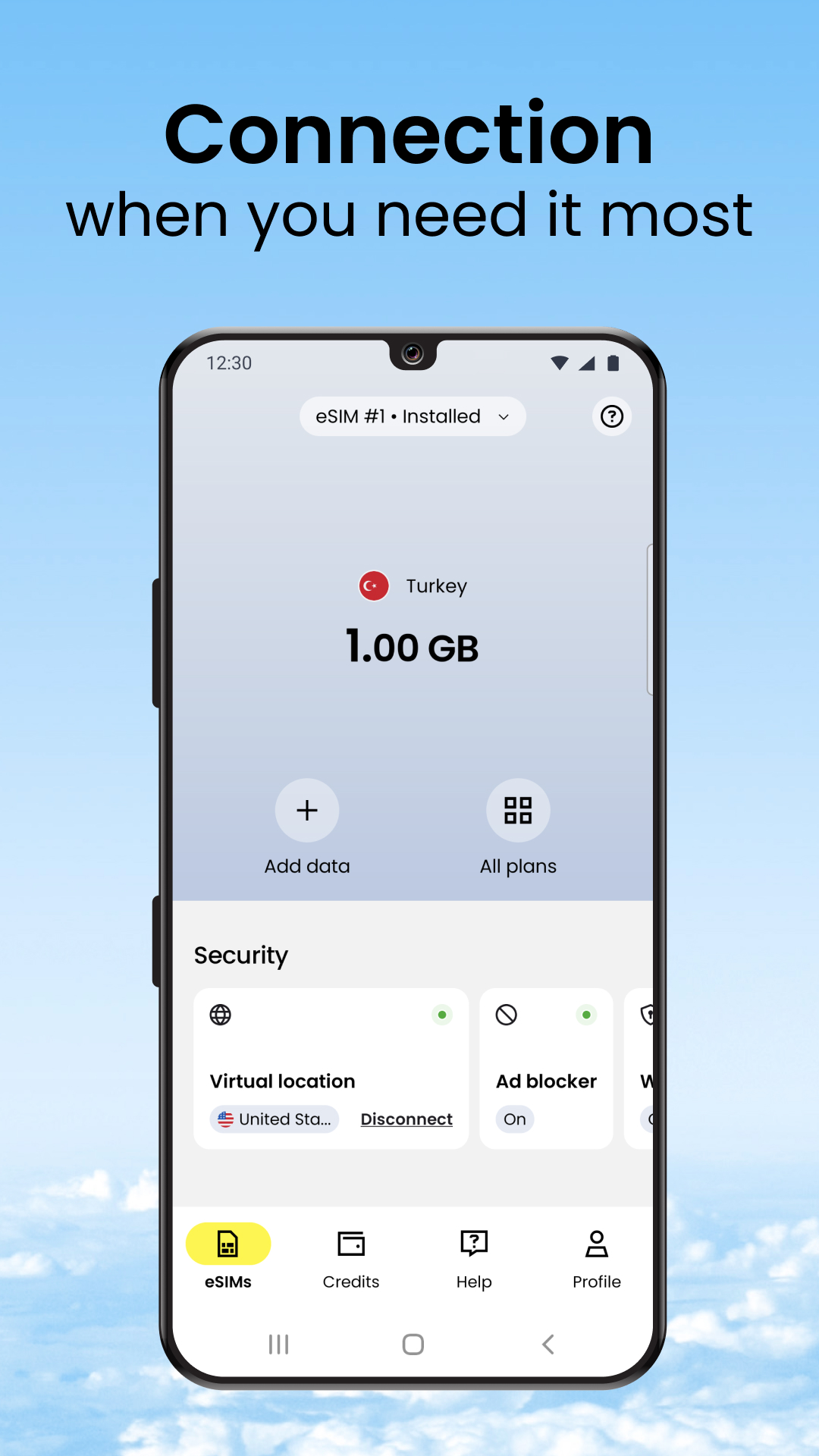 اسکرین شات 3 برنامه Saily: An eSIM travel app
