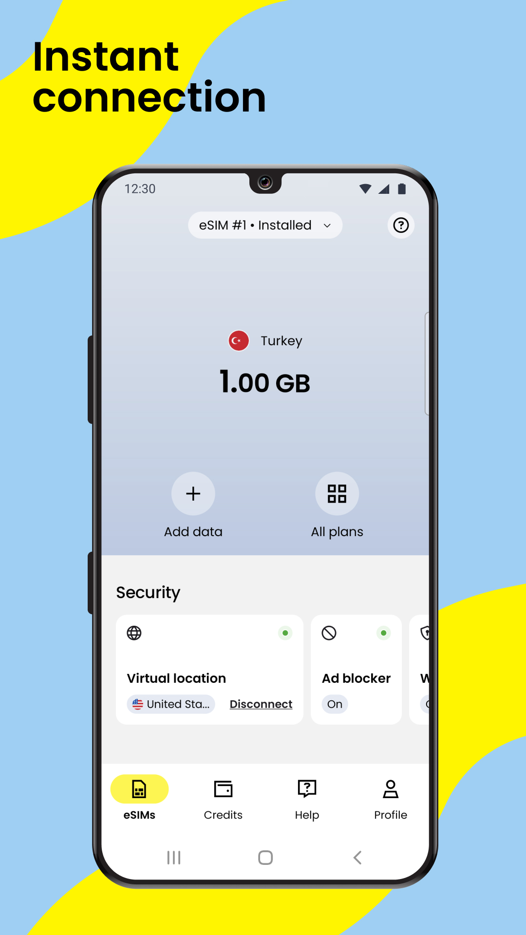 اسکرین شات 4 برنامه Saily eSIM: Data for travel