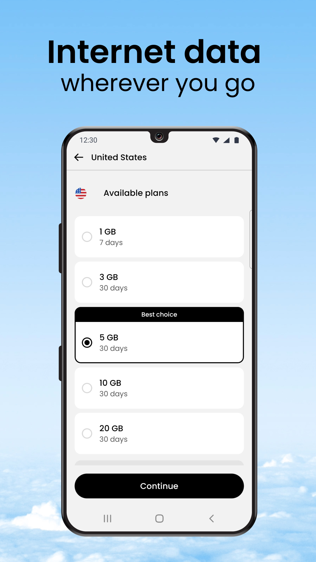 اسکرین شات 2 برنامه Saily: An eSIM travel app