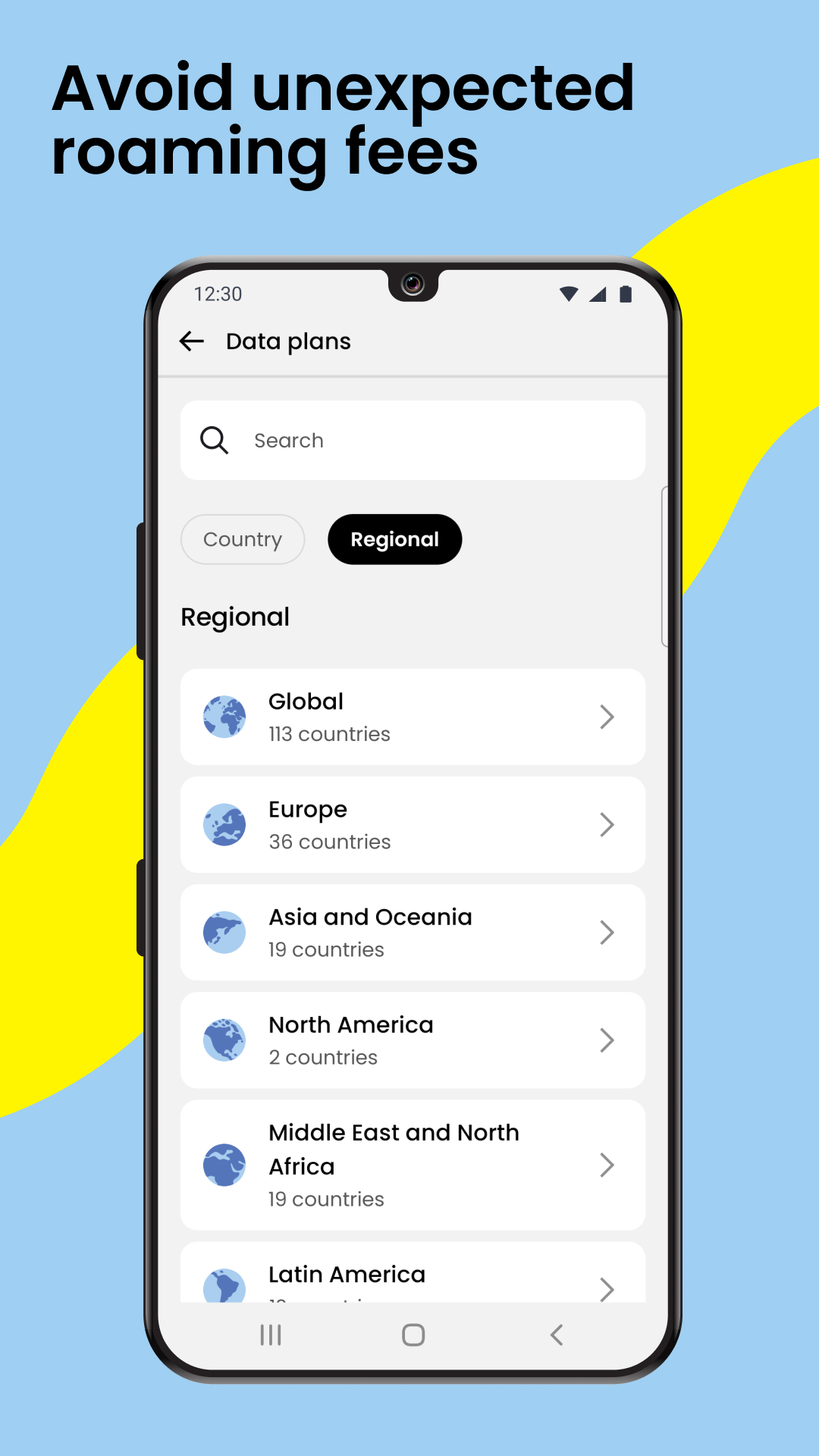 اسکرین شات 5 برنامه Saily eSIM: Data for travel