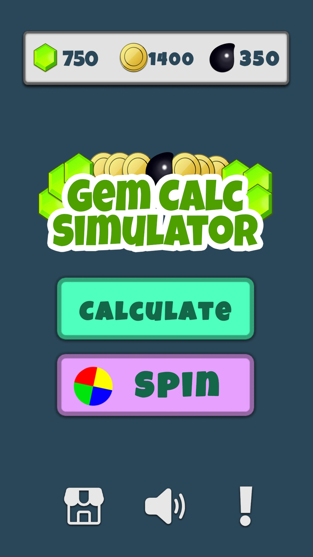 اسکرین شات 1 برنامه Gem Calc Simulator - Elixir