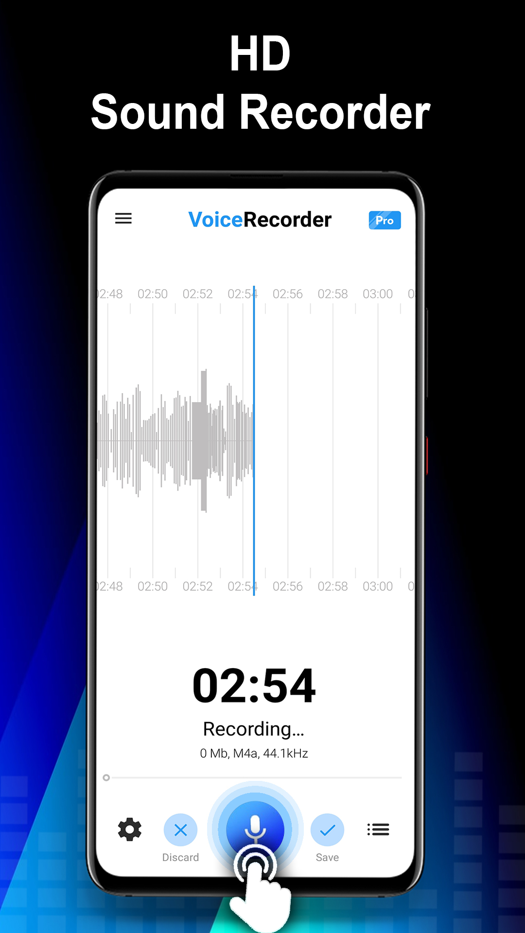 اسکرین شات 1 برنامه Voice Recorder: Audio Recorder
