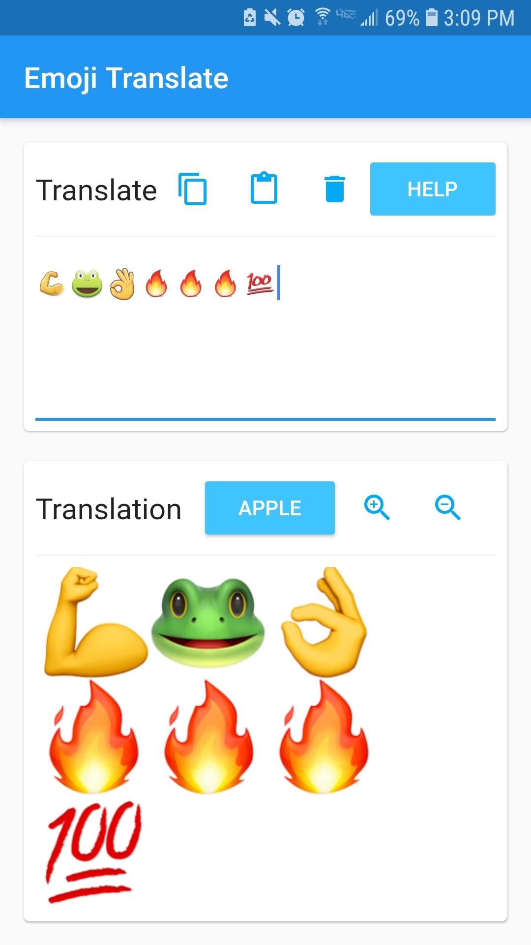 اسکرین شات 1 برنامه Emoji Translate