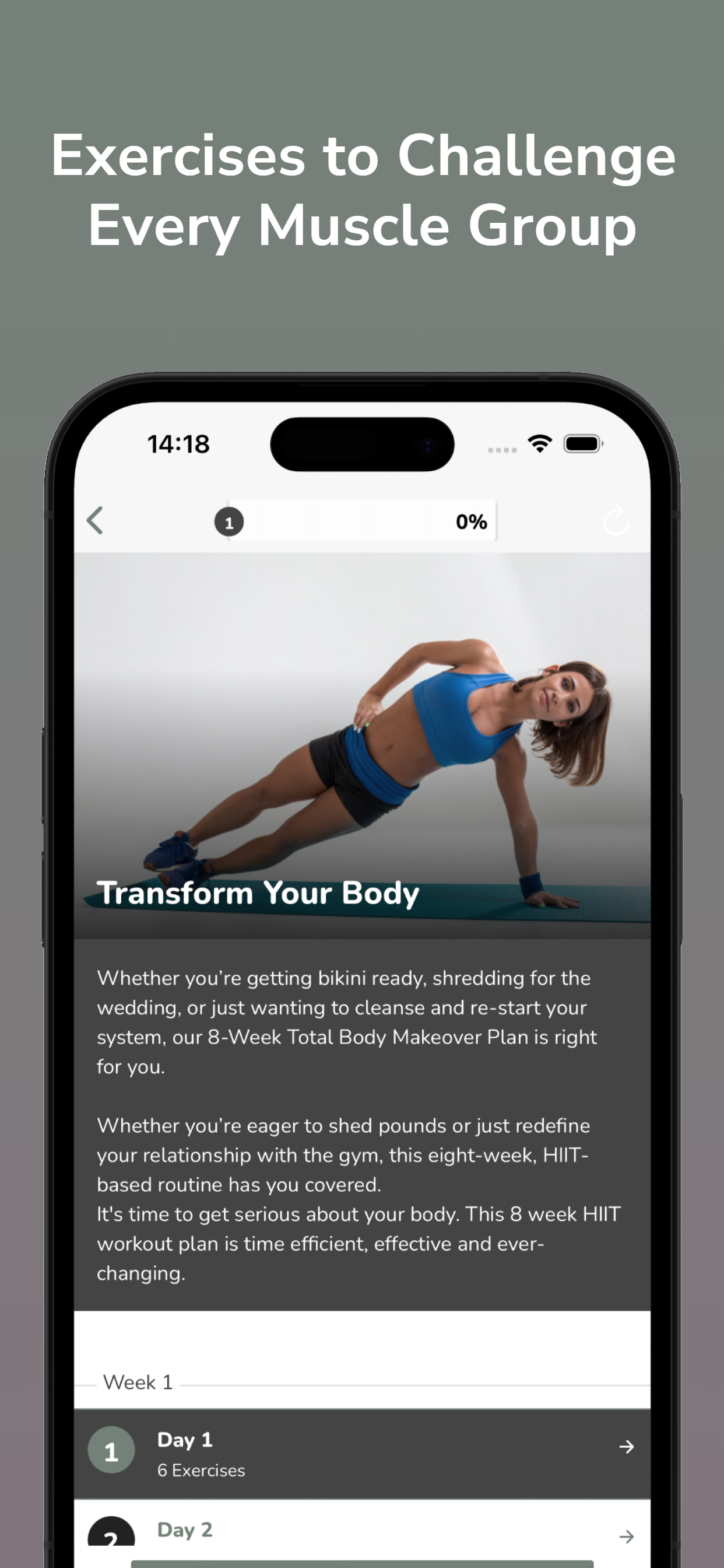 اسکرین شات 3 برنامه Full Body Workout Routine