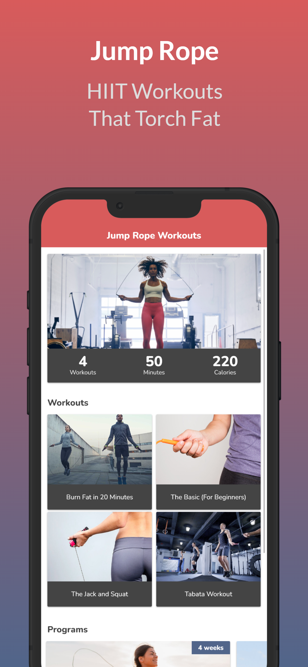 اسکرین شات 1 برنامه Jump Rope Workout Program