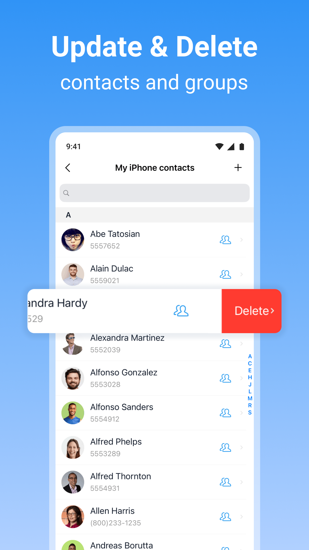 اسکرین شات 7 برنامه SA Contacts Pro