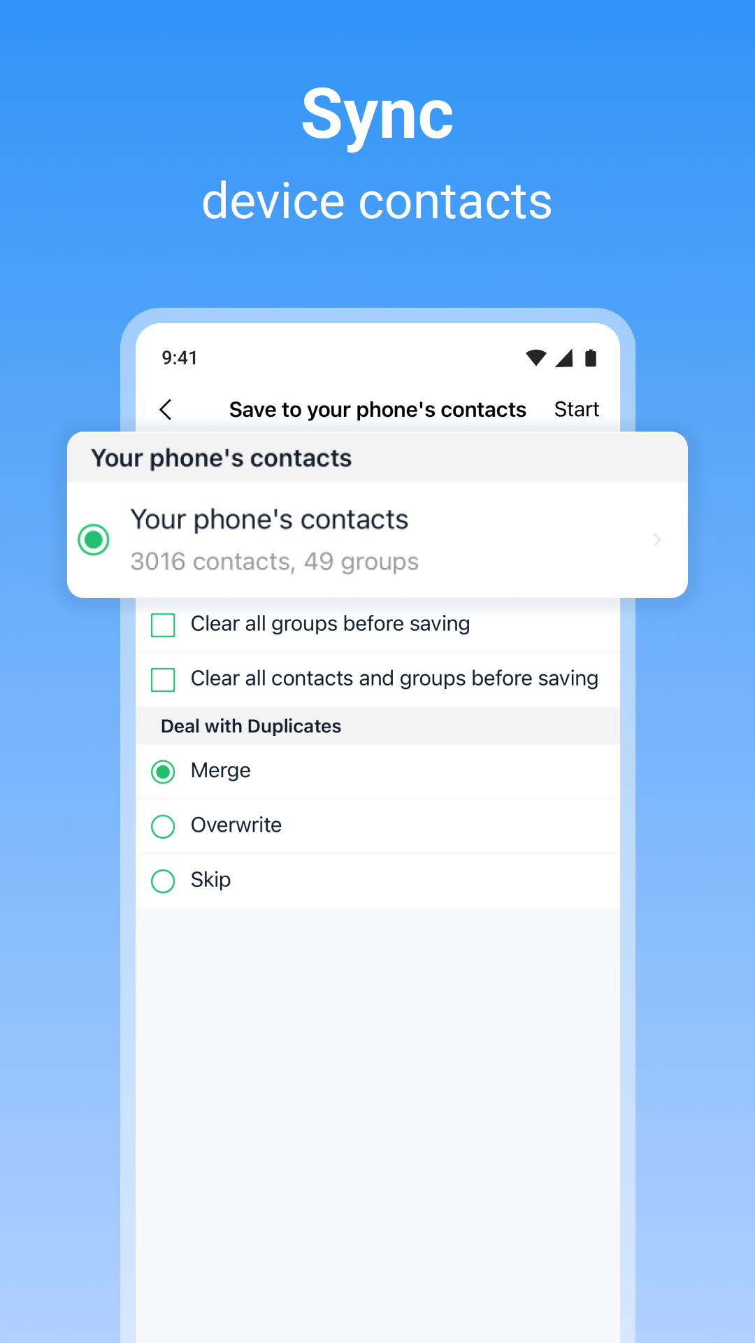 اسکرین شات 6 برنامه SA Contacts Pro