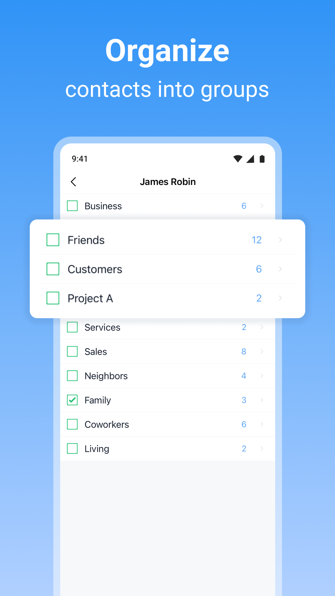 اسکرین شات 5 برنامه SA Contacts Pro