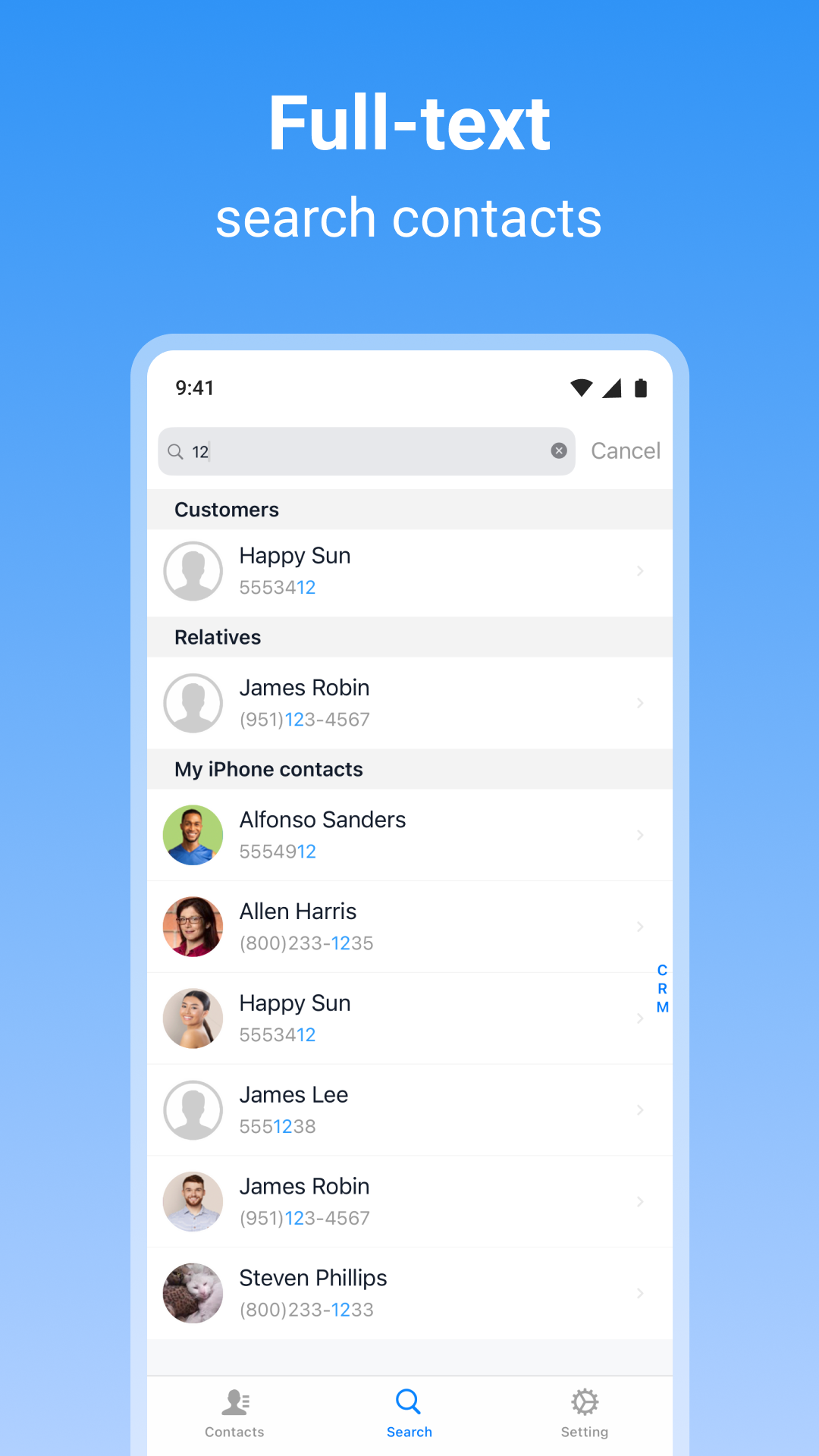 اسکرین شات 8 برنامه SA Contacts Pro