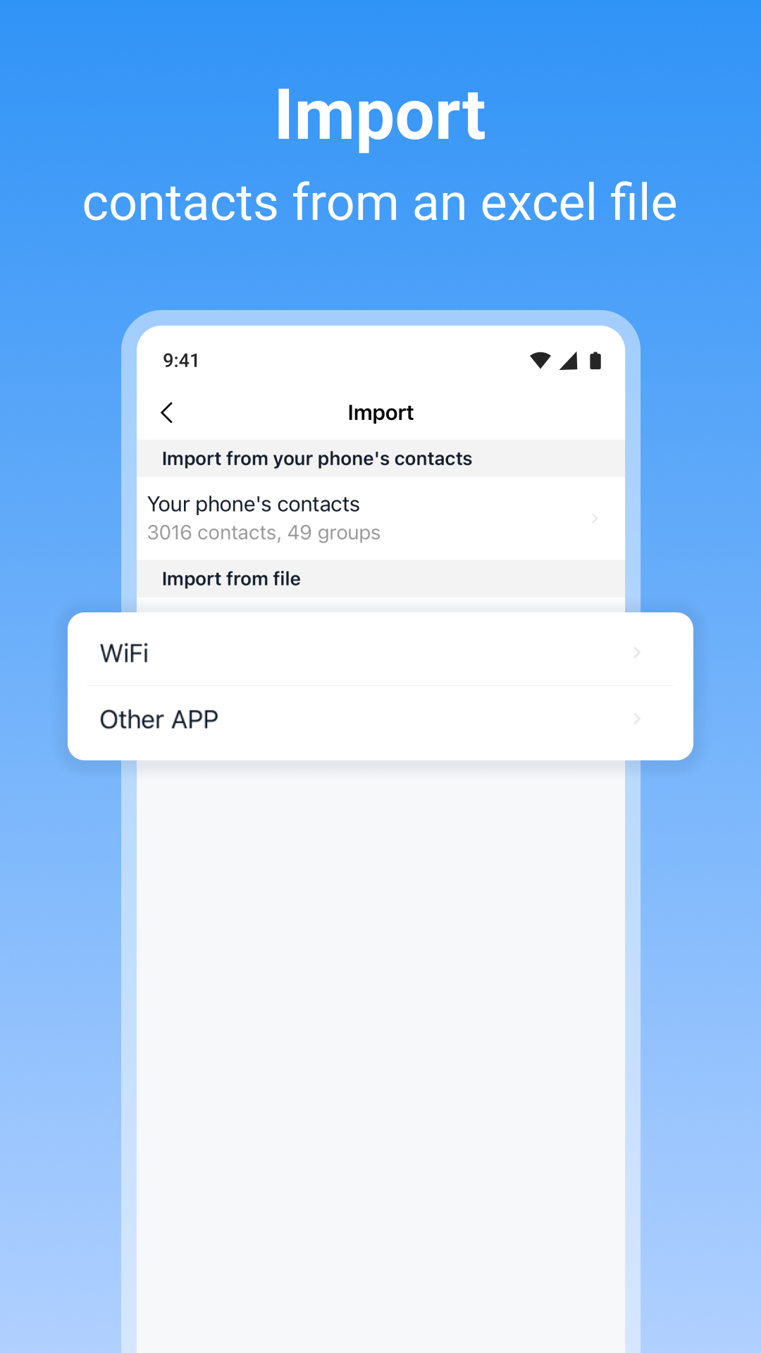 اسکرین شات 2 برنامه SA Contacts Pro