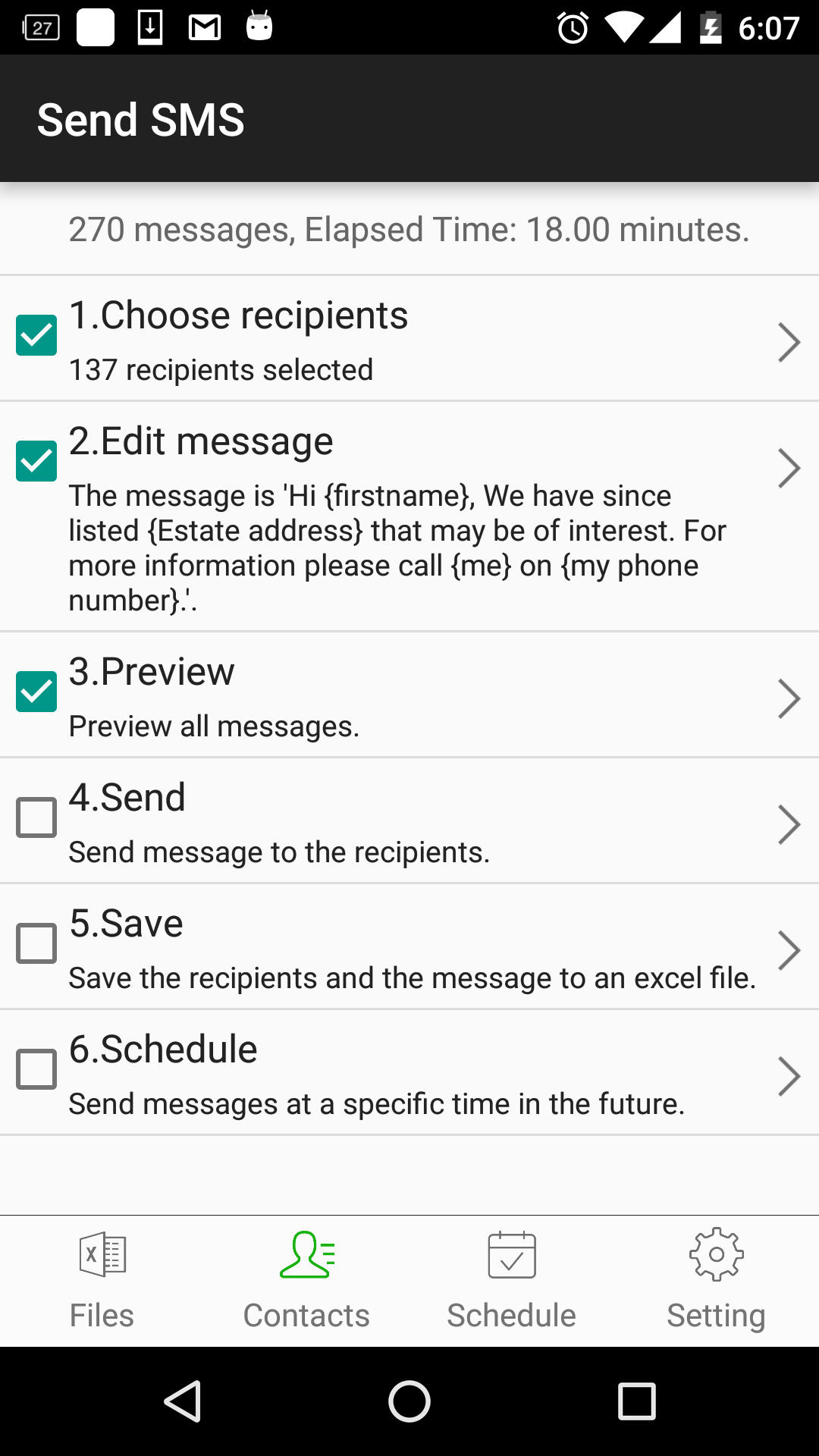 اسکرین شات 4 برنامه SA Group Text Lite