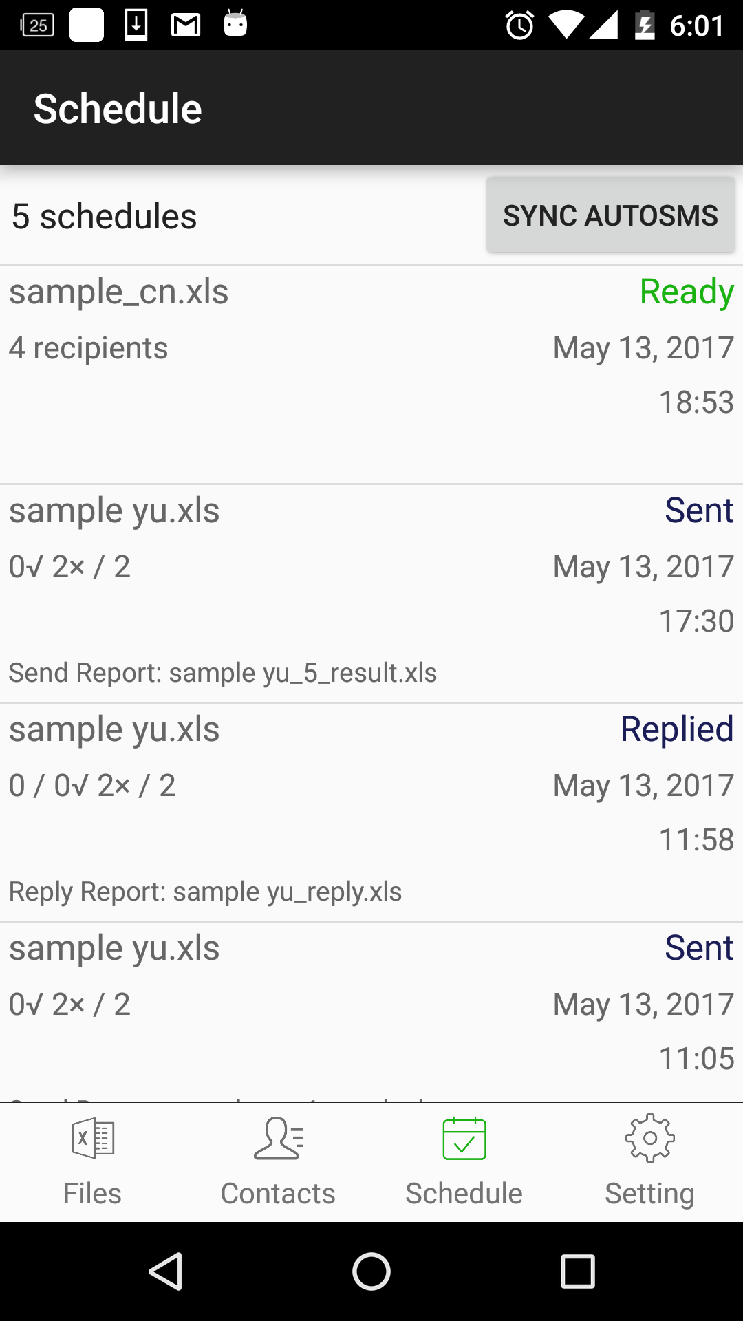 اسکرین شات 3 برنامه SA Group Text Lite