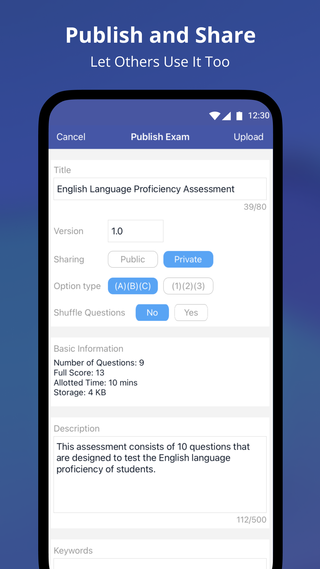 اسکرین شات 4 برنامه MTestM