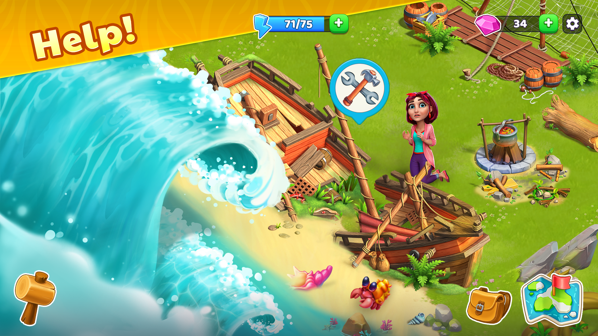 اسکرین شات 2 بازی Bermuda Adventures Farm Island