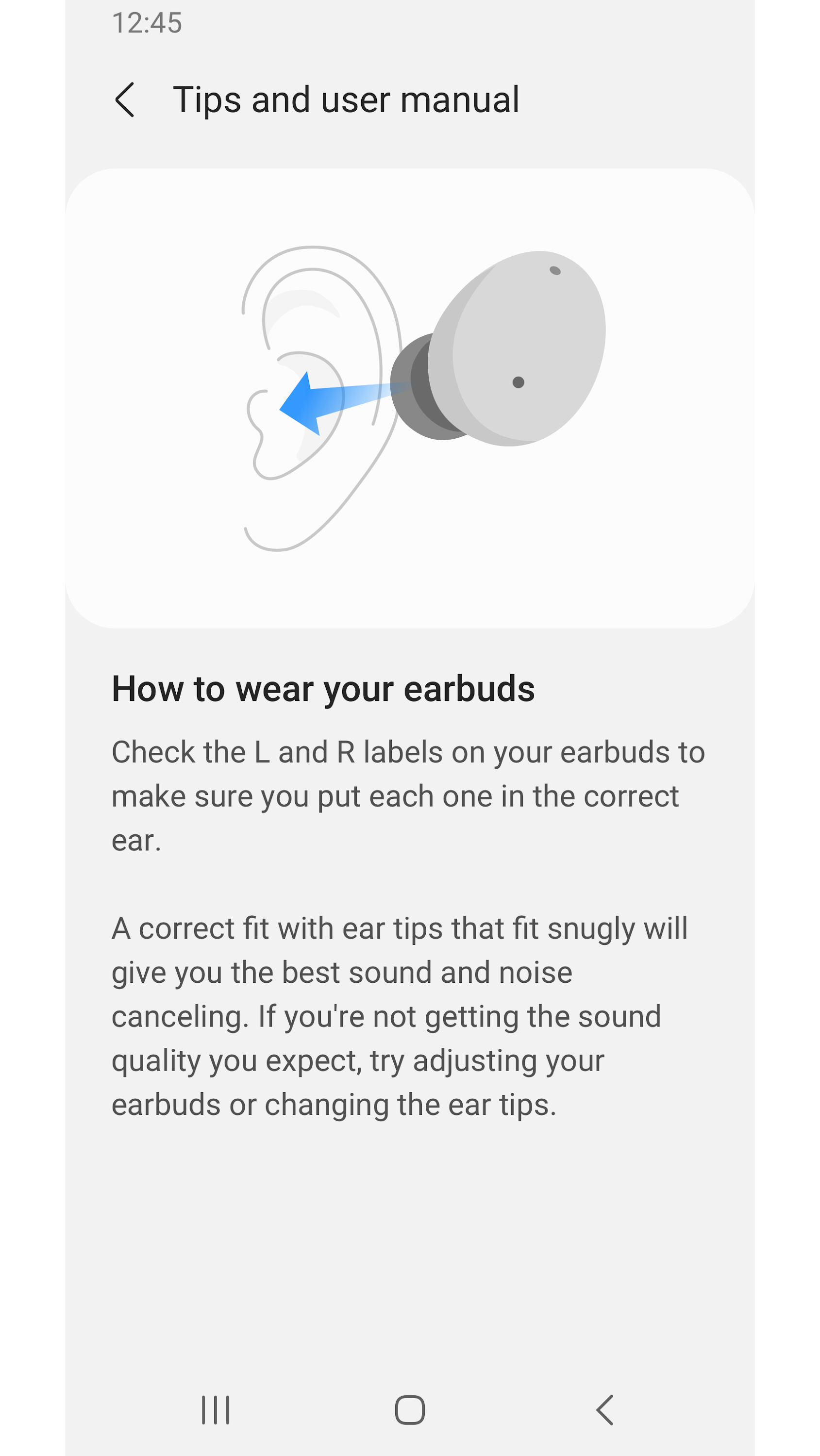 اسکرین شات 3 برنامه Galaxy Buds2 Manager