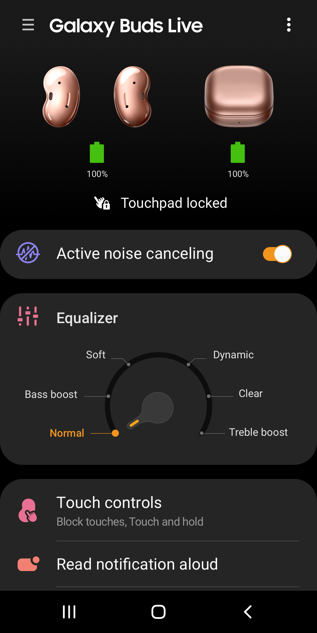 اسکرین شات 1 برنامه Galaxy Buds Live Manager
